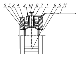 Материалы Кран шаровый газовый КШГу аналог 11с42п Ду80 Ру16 полный проход