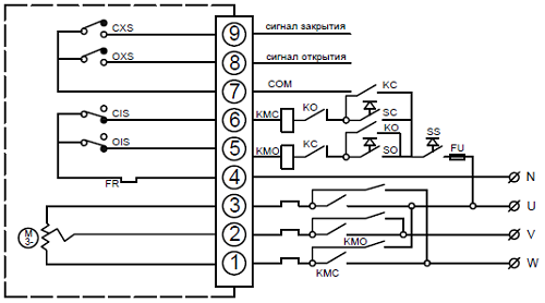 Затвор дисковый поворотный DN.ru GG25-316L-NBR Ду40 Ру16 с электроприводом DN.ru-005 380В