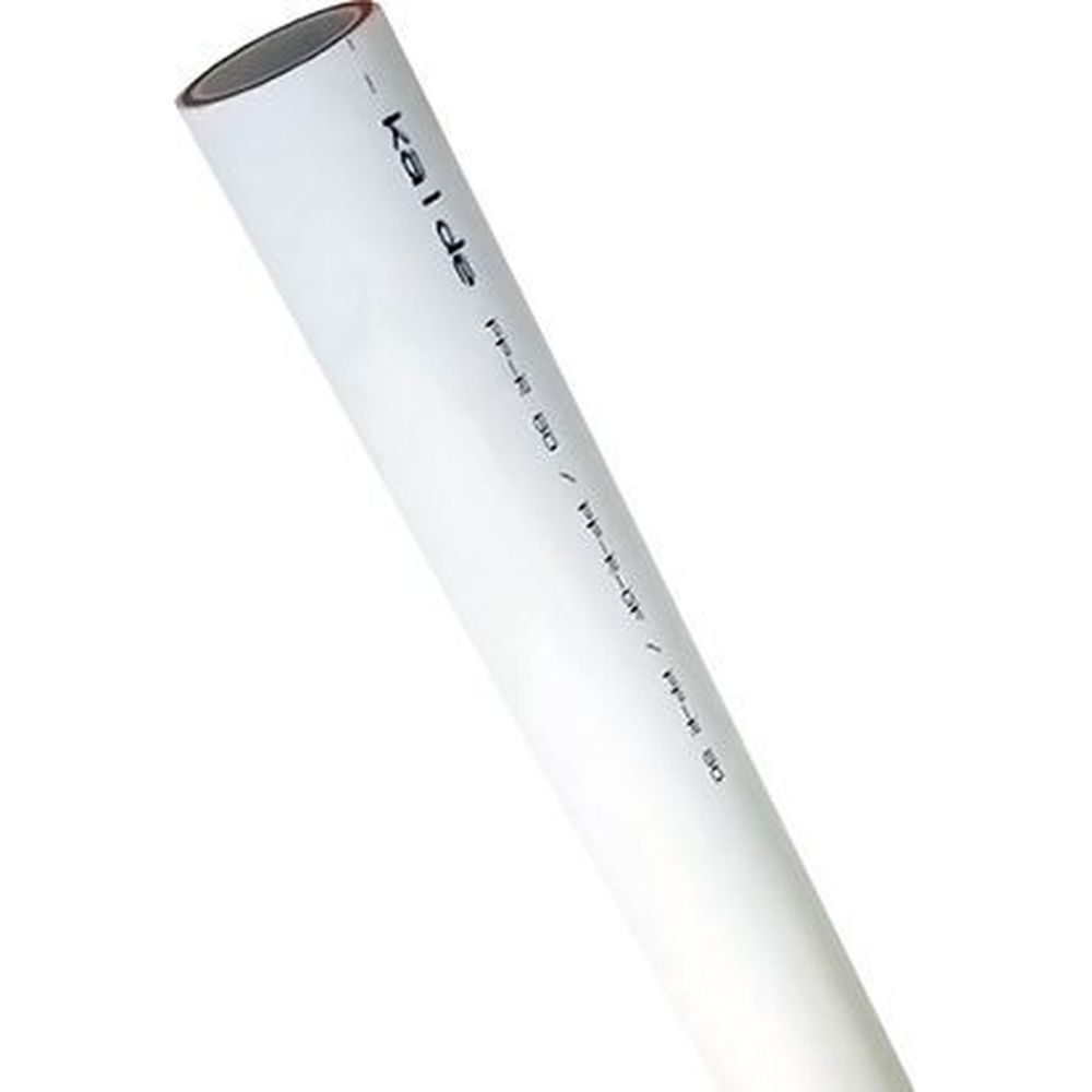 Труба PP-R Kalde Tfr Дн50x8.3 Ру25 полипропиленовая, длина - 4 м, армированная стекловолокном, цвет-белый