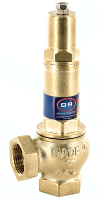 Клапан предохранительный OR 1832 Ду80 Ру16 муфтовый регулируемый угловой 0,5-16 бар