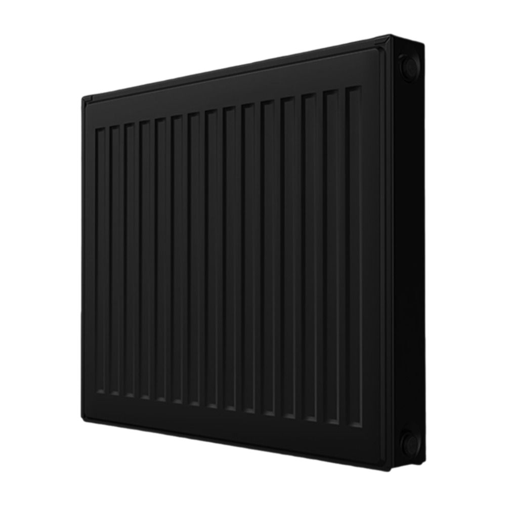 Радиатор панельный Royal Thermo COMPACT C11-500-1300 Noir Sable 1.555 кВт настенный, присоединение резьбовое - 1/2″, подключение - боковое, универсальное, стальной, цвет - черный