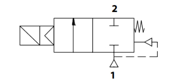 Схема подключения Клапан электромагнитный АСТА ЭСК 600 1 1/4″ Ду32 проходное сечение 32 мм НЗ пилотный нержавеющая сталь, уплотнение плунжера - NBR, мембрана - NBR, 230В, 0.5 — 16 бар
