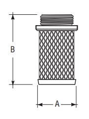 Фильтр сетчатый F.I.V 08019 1/2″ Ду15, тип присоединения - муфтовый, для обратного клапана