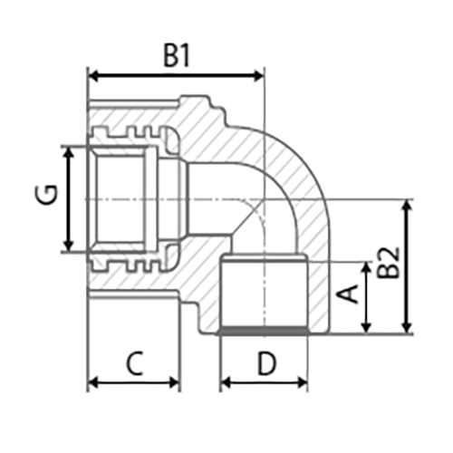 Водорозетки FV-Plast Дн20x1/2″ для гипсокартона, внутренняя резьба/под приварку, корпус - полипропилен