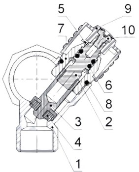 Коллектор Пензапромарматура 1″ Ду25 Ру10 2 отвода 1/2″ Ду15 ВР/НР, с регулирующими клапанами
