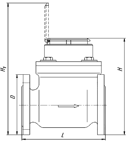 Счетчик холодной воды турбинный Декаст СТВХ-80 СТРИМ Класс С МИД Ду80 Ру16 фланцевый, до 50°С