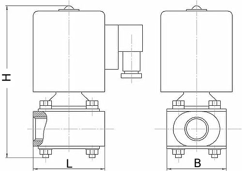 Клапаны электромагнитные Smart SF-9252 1/2″-1″ Ду15-25 Ру10 муфтовые, прямого действия, нормально закрытые, корпус – пластик, уплотнение - FKM, DC24V