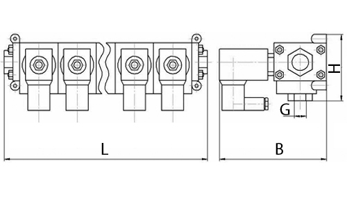 Клапан электромагнитный Smart SM-8863K 1/2″ 6х1/2″ Ду10 Ру10 коллекторный, прямого действия, нормально закрытый, корпус - латунь, мембрана - FKM, DC 24v