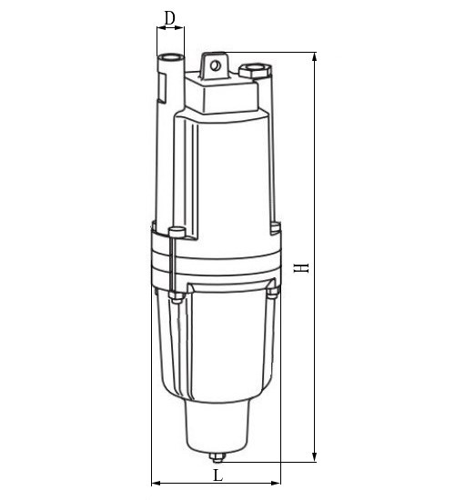 Насос вибрационный Unipump Бавленец-М БВ 0,12-40-У5 10м верхний забор, кабель 10 м