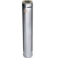 Труба-дымоход Ferrum GS-40 Сэндвич Ду110x200 длина 1000 мм, толщина внутренней трубы 0,5 мм, нержавеющая сталь AISI 430, теплоизоляция 40 мм