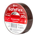 Изолента EKF SafeFlex ПВХ 0,15х19 мм, длина - 20 м, коричневый