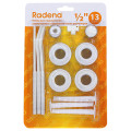 Монтажный комплект Radena 1″х1/2″ Ду25х15, для подключения радиаторов, 13 предметов