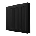 Радиатор панельный Royal Thermo COMPACT C11-300-700 Noir Sable 0.54 кВт настенный, присоединение резьбовое - 1/2″, подключение - боковое, универсальное, стальной, цвет - черный