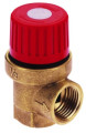 Клапан предохранительный мембранный Icma 241 1/2″ Ду15 Ру10 латунный, угловой, внутренняя резьба, давление срабатывания 1,5 бар (91241ADAC)
