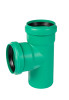 Тройник Ostendorf KGEA Дн160x160 87° переходной, безнапорное давление, для наружной канализации, цвет - зеленый, корпус - полипропилен