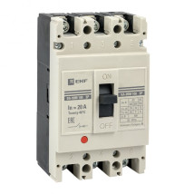 Автоматический выключатель трехполюсный EKF PROxima ВА-99М 3Р 5ln 400/250А, сила тока 250А, отключающая способность 42 кА