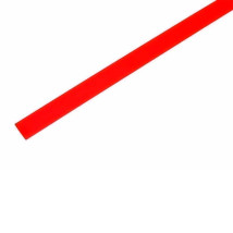 Трубка термоусаживаемая REXANT ТУТ 6/3 мм, длина 1 м, материал - полиолефин, цвет красный